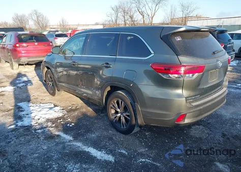 2018 Toyota Highlander Le from USA, damaged, VIN 5TDBZRFH7JS892648